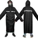 LOOGU Rain Jacket with Hood, Lightweight Long Raincoat, Camo Rain Poncho Waterproof for Men