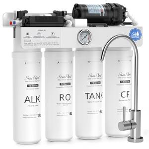 SimPure T2-600A UV Alkaline Reverse Osmosis Water Filter 600 GPD