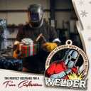 4 x Welder Christmas Ornament 2025 - Unique Welding Gifts for Men Women, Welder Ornaments for Christmas Tree, Funny Gifts for Tree Decor, Funny Ornaments for Men Friends Neighbors
