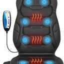 COMFIER Back Massager with Heat, 8 Vibration Nodes, Office Massage Cushion
Heated Chair Massager for Back Pain, 2 Heat Levels, 3 Timer Settings, for Home Office Chair, Gift for Mum Dad