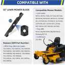 GICOOL 942-04053C Cub Cadet 50 Inch Mower Blades for Zero Turn Riding Mower RZT50 LT1050 SLT1550 LGT1050 Replace 742-04053 942-04056 (6 Point Star Mounting Hole)