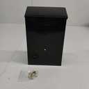 Architectural Mailboxes City Classic Galvanized Steel Wall Mount Mailbox, BW1100AM, Black, Small Capacity