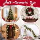 12 Pcs Velvet Christmas Balls Bulk Shatterproof Plastic Christmas Tree Decorations for Decorative Hanging Baubles (12, Khaki, 2.36Inch)