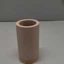 Matani Bamboo Toothbrush Holder Diatomite Tooth Brush Organizer - Storage Stand for Small Bathroom & Counter - Removable Base & Drain Holes, Water-Absorbent & Quick-Drying (Brown)