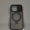 for iPhone 17 Pro Case: with 360 Spin Magnetic Stand, Camera Control Button, Fit for MagSafe, Military Drop Protection, Protective Slim Phone Cover for 17Pro with Ring Kickstand, 6.3", Black