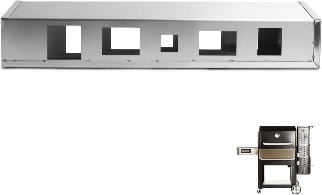 Heat Manifold for Masterbuilt Gravity Series 1050 Digital Grill Parts, SS
9904190091 Heat Manifold for Masterbuilt 1050 MB20041220 MB20041320 Charcoal Grill and Smoker Replacement Parts, Heavy-duty