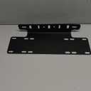 Willpower Universal Led Light Bar Mounting Bracket Front License Plate Mounting Bracket Holder License Plate Frame Bracket for Off Road Lights LED Work Light Bar Black