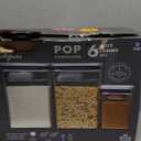 OXO Pop 6pc Baking Airtight Food Storage Container Set: Dishwasher-Safe, Silicone & ABS Lids, White