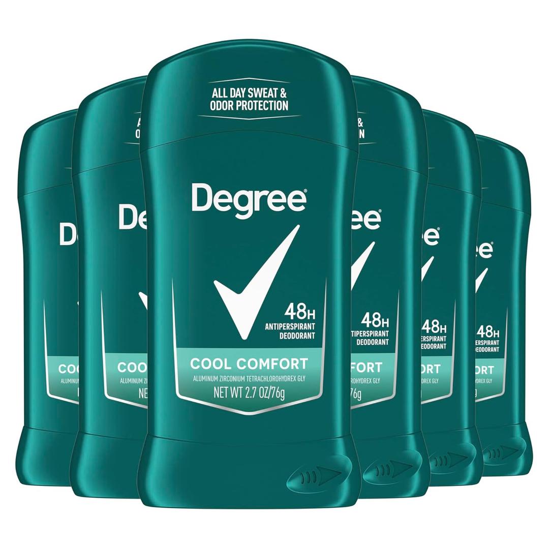 Degree Men Dry Protection Antiperspirant, Cool Comfort, 2.7 oz., Pack of 6