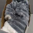 Heated Blanket Waffle Throw Size Fast Warming Heating Electric Throw Blanket with 6 Heat Settings & 4 Hours Auto-Off, Ideal Gift for Her, 50"x60",Grey