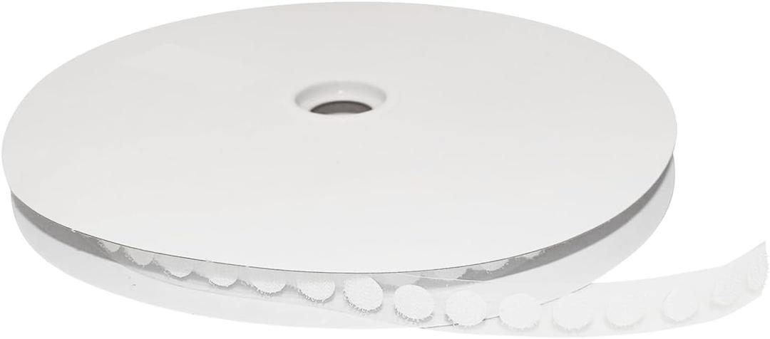 FindTape Hook Side Self Adhesive Dots 1200 Pcs  5/8 in Sticky Back Dots, Hook Side Only, Self Adhesive Backing Great for Arts and Crafts, Classrooms, and Home Office Use (White)