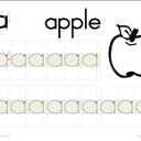 Channies My First Letters, Pre K - Kindergarten Writing Workbook, Fun Way to Practice Letter Tracing for Kids Ages 3-5, Easy to Follow, Color-Coded, 40 Double-Printed Worksheets