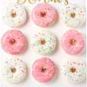 Donut Stand for Party, Donut Wall Holders for Table, Reusable Wood Doughnut Pegboard for Baby Showers, Bridal Shower, Birthday, Wedding, Holds 9 Donuts