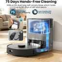 T20+ Robot Vacuum and Mop Combo Self-Emptying, 6,000Pa Suction Robot Vacuum Cleaner, 75-Day Hands-Free, Home Mapping, APP/Remote Control, 180Mins, Robotic Vacuum for Pet Hair, Carpet, Hard Floor