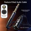 Cable Matters 6.35mm (1/4 Inch) TRS to XLR Cable - 6ft, Male to Male XLR to TRS Cable, Black - Not for Microphone Use