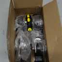 2 Inch Locking Caster Wheels Set of 4  600+ LBS Capacity, Black PU Casters with Dual Brake for Furniture, Cabinets & Light Carts  NOT for Heavy Machinery or Industrial Use
