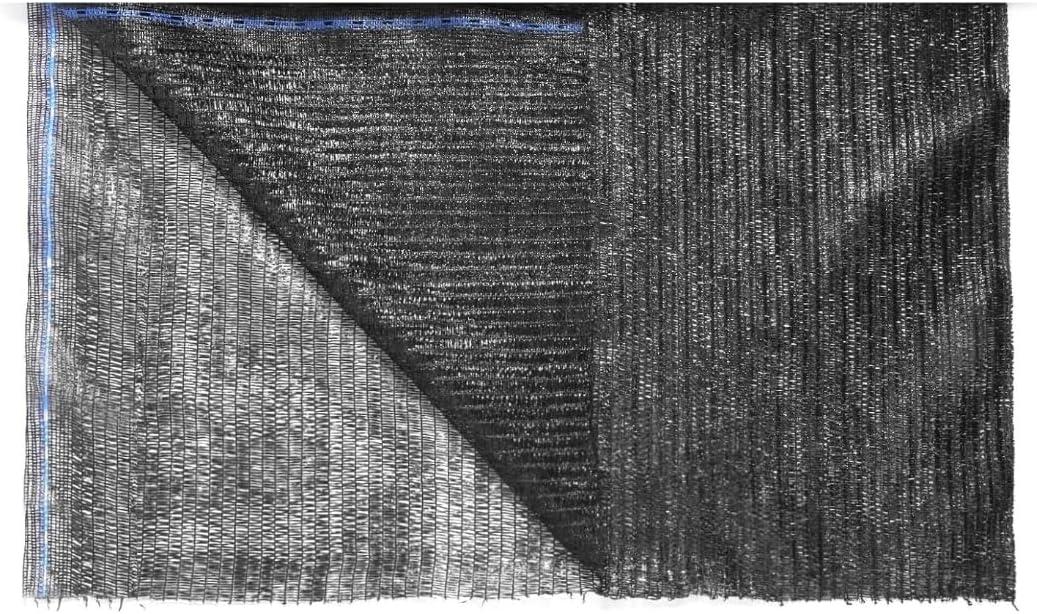 WindscreenSupplyCo] 40% 6.5 x 10FT Pre-Cut Eyelets Shade Cloth Sunblock Shade UV Resistant Net for Garden Greenhouse Flower Plant, Black