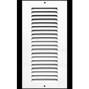 HVAC Premium 4" x 18" [Duct Opening] Flat Stamped Steel Return Air Grille - Sidewall and Ceiling - HVAC Vent Duct Cover - White [Outer Dimensions: 5.75w X 19.75"h]