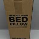 Vibe Smart Edge Multi-Position Gel Infused Memory Foam Pillow, Standard, White