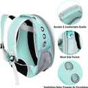 Bird Backpack, Bird Carrier Travel Cage with Perch, Portable Wildbird Carrier Bag, Parrot Parakeet Cockatiel Cage with Food Bowl & Stainless Steel Tray for Conures Budgie Canary Lovebirds Small Animal