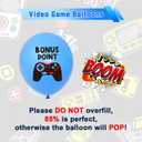 2 x Video Game Birthday Balloons 36 Pcs Gamer Themed Party Decorations for Boys Teens Level Up Gaming Balloons Set, 12 Inch Latex for Video Game Party Supplies, Game On Decor