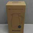 68 Oz Thermal Coffee Carafe, Stainless Steel Insulated Vacuum coffee crafts to keep coffee hot, 2 Liter Tea Water Coffee and Beverage Dispenser (Black)