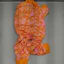 LovinPet Dog Clothes Large Breed, Anti Licking Shirt, Wound Care Post Surgery Dogs Pajamas, Lightweight Stretchy Skin-Friendly Fabric, Orange Daisy Print,Use for Travel, Parties, and Home, Orange M