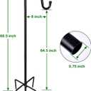 Ottsuls Shepherd-Hooks Adjustable for Bird-Feeder Lantern Plant-Hook Garden-Stake - Plant Stand Hanger for Outdoor Flower Basket, Bird Feeder Hanger Weddings Decor