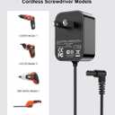 9V Charger for Black and Decker Screwdrivers LI2000 and LI3100 (Non-Type 2), Replacement Charger for Black and Decker Cordless Drills BDCS40G and GSL35, Original Power Cords 90593303 and 90593303-01