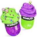 Trendy Slime Toy Capsule Slime Blueberry Cheese 200 ml 3+ Ages 2 Pack, Best By 04/15/2025