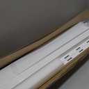 Patio Outdoor Fence 36" Hx84 L (1Set) White Vinyl Picket Fence Panels, PVC Garden Fence Temporary Fencing for Backyard Porch Dogs, Suitable for Soft Ground (20 Straight Pickets)