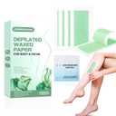 72PCS Wax Strips for Hair Removal for Women & Men: 48 Body &24 Face Waxing Strips + 8 Oil Wipes | At-Home Waxing Kit for Body, Bikini, Brazilian, Chest, Arms, Legs & Back | Hypoallergenic with Aloe