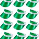 12 Pack Sun Visor Hats Women Men Clear Colorful Plastic Party Hat Adjustable UV Outdoor Sports Tennis Beach Golf Headwear Cap