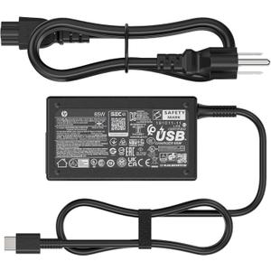 65W Laptop USB C Charger for HP EliteBook x360 1040 630 745 835 840 G9 845 860 G10 HP Elite x2 1012 G2 G4 G8 ProBook 440 450 455 460 Hp Envy x360 17 Spectre x360 - Type-C 20V 3.25A P/N: L65505-002