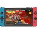 X70 Handheld Game Console, 7.0 inch IPS HD Screen Retro Games Consoles Classic Video Games Console with 64G Memory Cards & 6000 Games, Built-in 3500mAh Rechargeable Battery(Blue & Red)