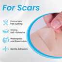 Silicone Scar Sheets Soft Silicone Scar Tape Roll, Reusable Scar Silicone Strips for Surgical Scars, Keloid, Acne Scars, Burn Scar, C-Section (1.6"x 120" Roll)