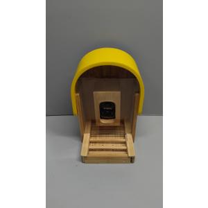 Smart Bird Feeder with Camera Solar Powered, Upgraded 2.7L Smart Camera Bird Feeder Al Identify for 16000 Plus Species,Auto Capture & Realtime Notifications,Ideal Gift for BirdLovers (Round Roof)