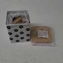 Dog Treat Container Airtight Set of 2 - 8x6 & 7x5 inch Iron Dog Treat Jars for Kitchen Counter with Airtight Bamboo Lids - 20 Cup Capacity Pet Treat Container Set - Doggie Cookie Jar - Treats Canister