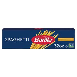 Barilla Spaghetti Pasta, 32 oz. Box - Non-GMO, Made with Durum Wheat Semolina - Kosher Certified (EXP 02/01/29)