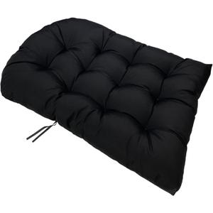 ZTGL U-Shaped Cushions for Hanging Egg Chair, Egg Chair Cushion Replacement, Swing Chair Cushion Waterproof, for Indoor Outdoor Egg Basket Cradle Chair,Black