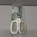 Titanium Non-Stick Scissors, Professional Stainless Steel Comfort Grip, All-Purpose, Straight Office Craft Holiday Gift wrapping Scissors for DIY art and craft tools White