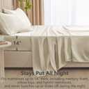 CozyLux Satin Sheets Full Size Sheets - 4 Piece Silky Full Size Bed Sheets, Luxury Beige Full Bed Set with Smooth and Soft Microfiber, Includes 1 Fitted Sheet, 1 Flat Sheet and 2 Pillowcases