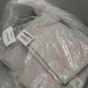 Washable Area Rugs 5'x7' Non-Slip Modern Abstract Soft for Living Room Entryway Bedroom Nursery, Print Pattern, Grey Pink