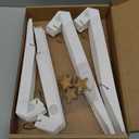 OBBOLO 4Pcs Paper Christmas Tree, White Christmas Trees Centerpiece for Holiday XMARS Decoration