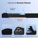 Designed for iPhone 12 Pro Case with Magnetic Invisible Stand Compatible with MagSafe Military Drop Tested Shockproof Silicone iPhone 12 Pro Phone Cases for Women Men MOM Gift 6.1'' 2020, Black