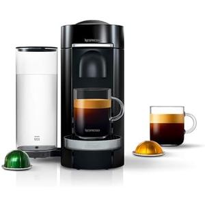 Nespresso VertuoPlus Deluxe Coffee and Espresso Machine by De'Longhi, 37 Oz, Black