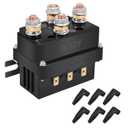 KanSmart Winch Solenoid Relay Contactor 12V 500A Winch Relay Thumb Truck for 8000-15000lbs ATV UTV Boat 4x4 Vehicles Winch Replacement with 6 Protecting Caps