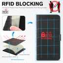 TUCCH Case Wallet for iPhone 14 Pro Max 6.7", RFID Blocking 4 Card Holder Stand [Shockproof TPU Interior Shell] PU Leather Magnetic Protective Flip Cover, Black