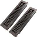 2x10 Inches 2 Pack Heavy Duty Walkable Floor Register Easy Adjust Air Supply Lever Floor Vents - Seattle Design - Vent Cover for Home Floor - Oil Rubbed Bronze