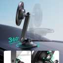ESR for MagSafe Car Mount, Upgraded Dashboard Magnetic Phone Holder for Car, 360° Rotation, Car Phone Holder Mount for iPhone 17/16/16e/15/14/13/12, S25, Pixel 10, Strong Magnets(with 2 Metal Rings)